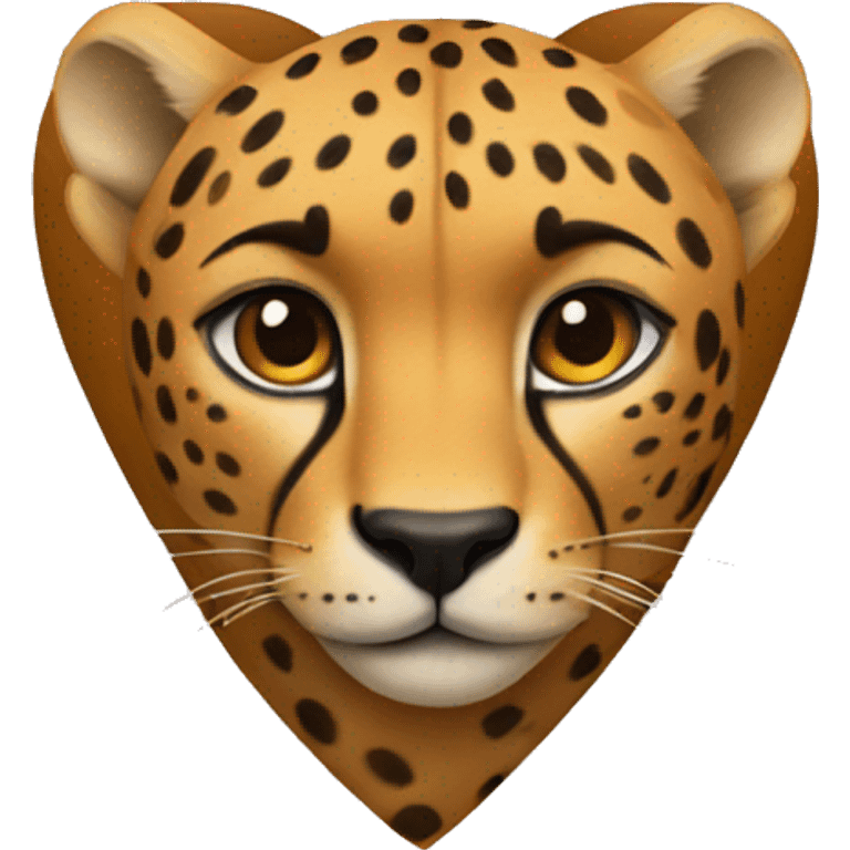 Cheetah heart emoji