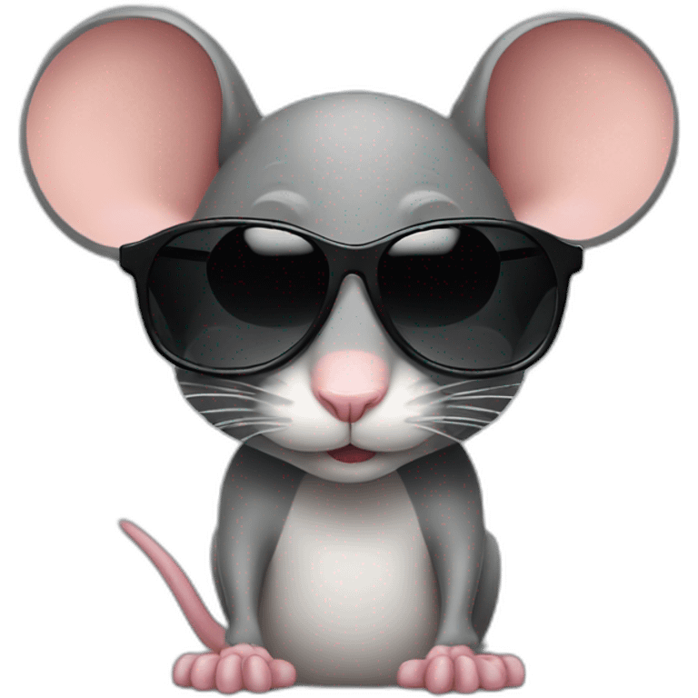 mouse with sunglasses emoji