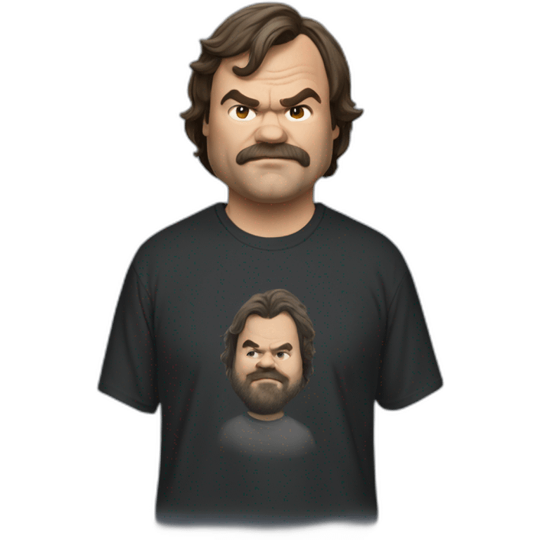 jack black in a t-shirt emoji