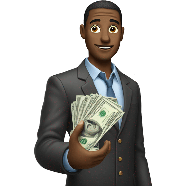 men with money in his hand  emoji