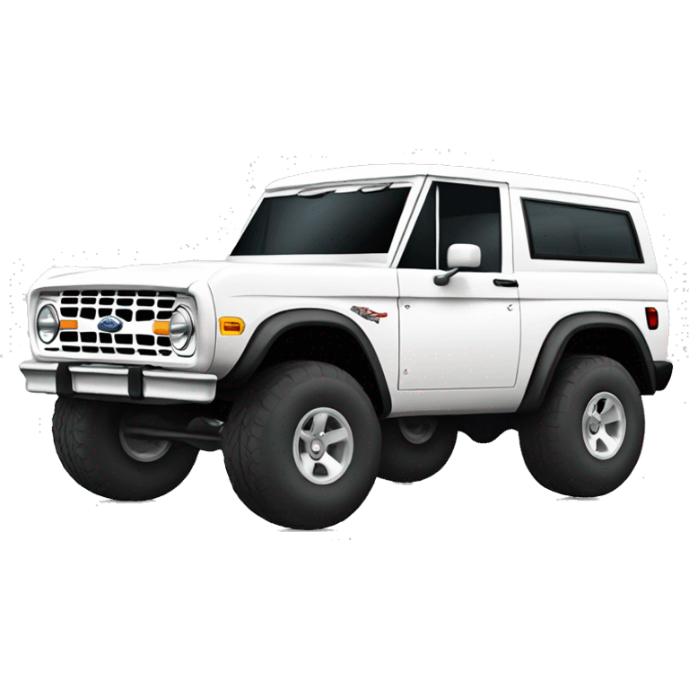 White ford bronco  emoji