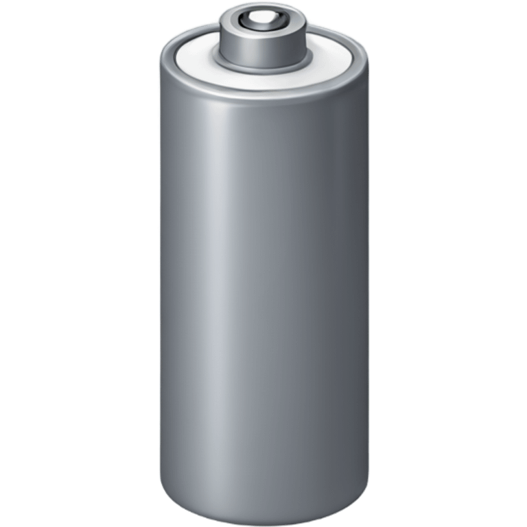 Single gray battery  emoji