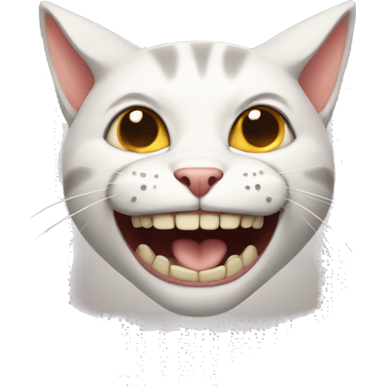 Cat with buck teeth emoji