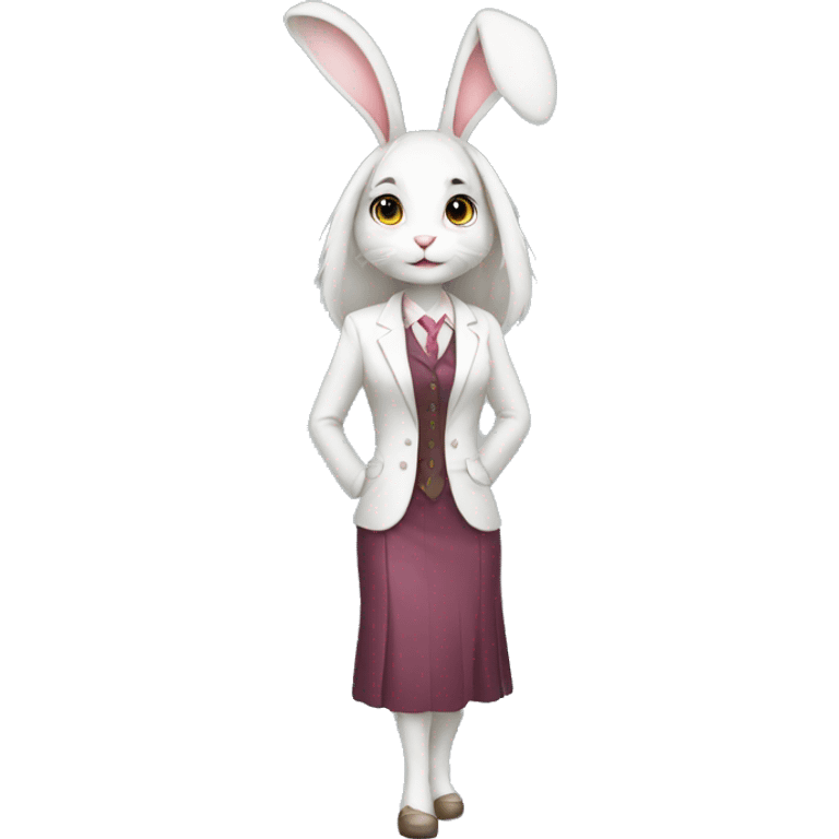 professional female bunny in attire emoji