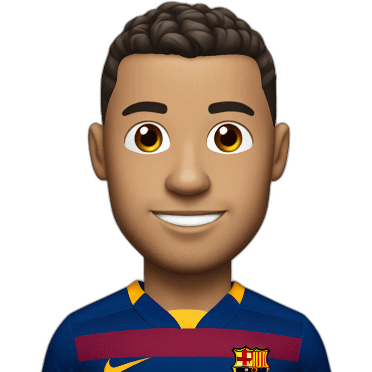 Ronaldo avec le maillot du barça  emoji