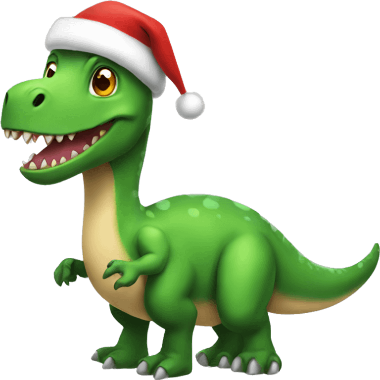 Santa dinosaur  emoji