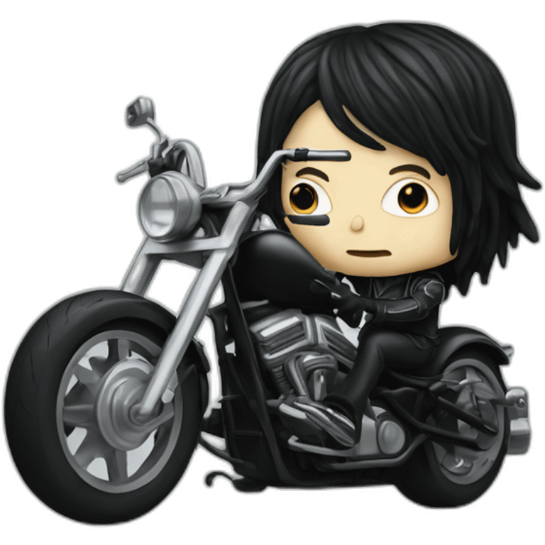 Jack White on a motorcycle  emoji