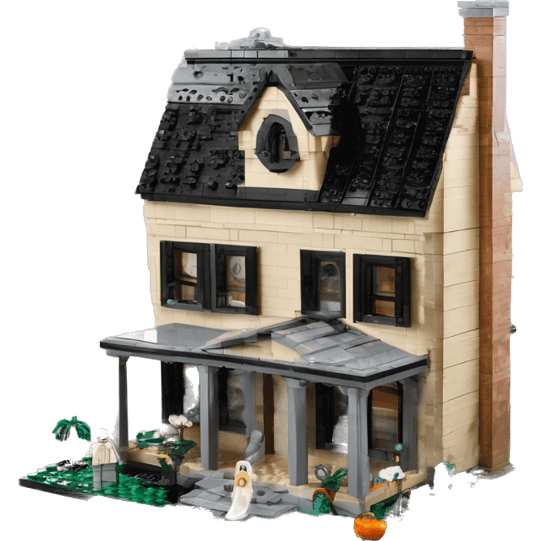 Lego Barbie’s and Darth’s very dusty and old disturbing disgusting ghostly haunted horror dream house mansion  emoji