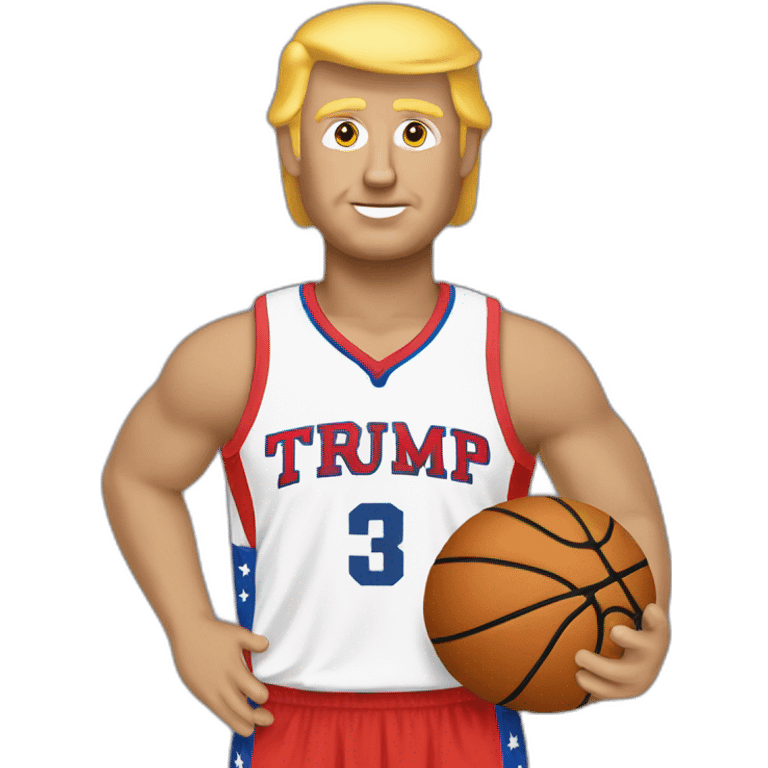 trump qui joue au basket emoji