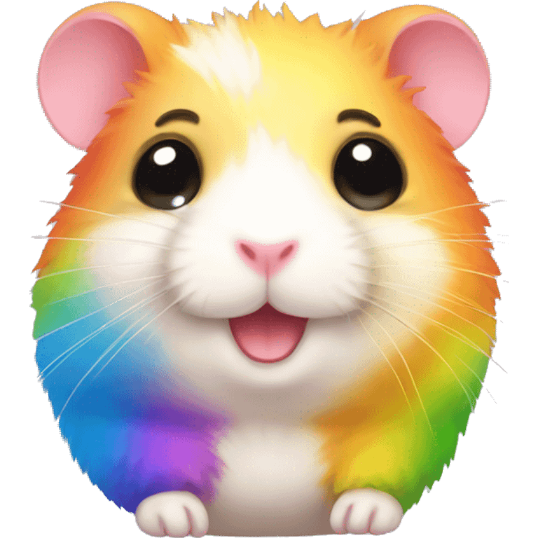 rainbow hamster emoji