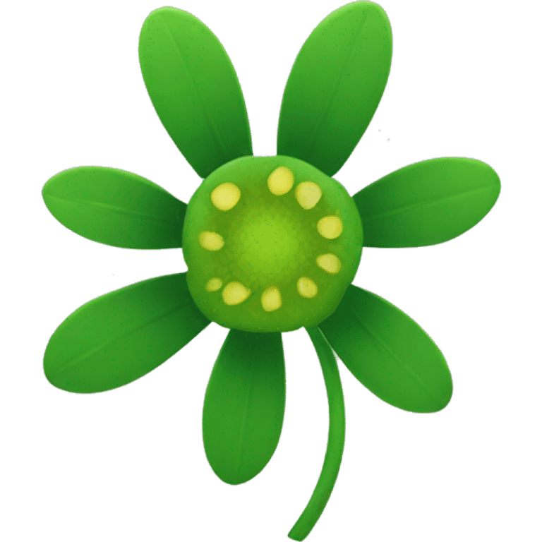 Green flower emoji