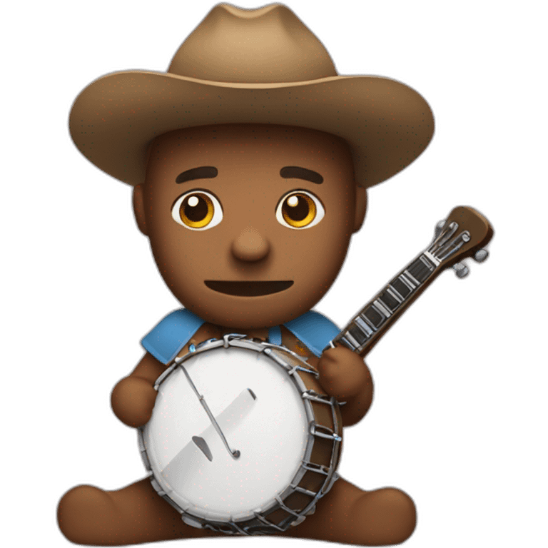 banjo holding a knife emoji