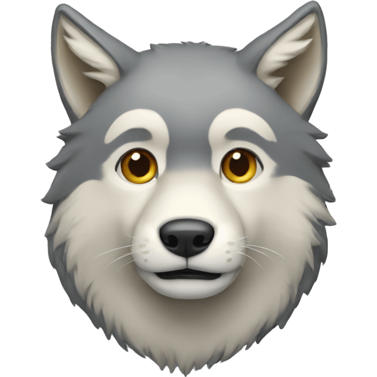 Un chat loup emoji