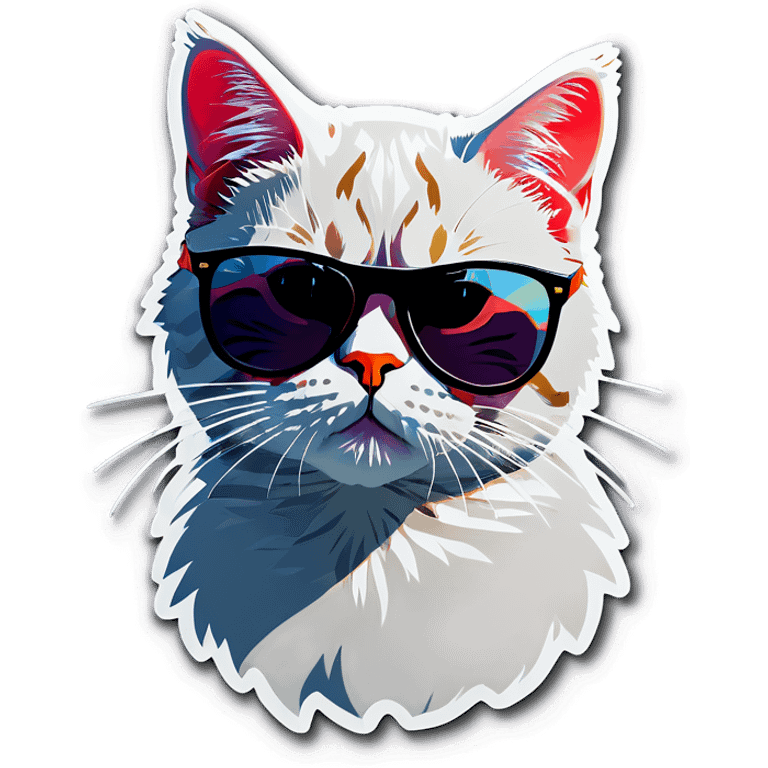 Cat with sunglasses emoji