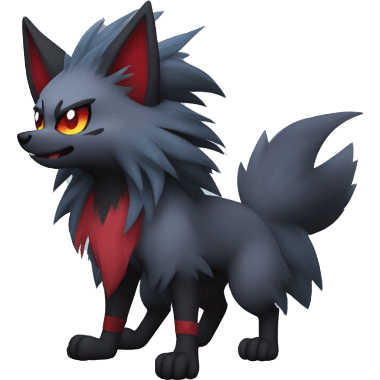 Cool Edgy Zorua-Zoroark-Mightyena emoji