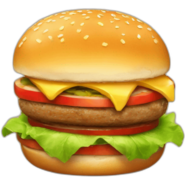 apple burger emoji