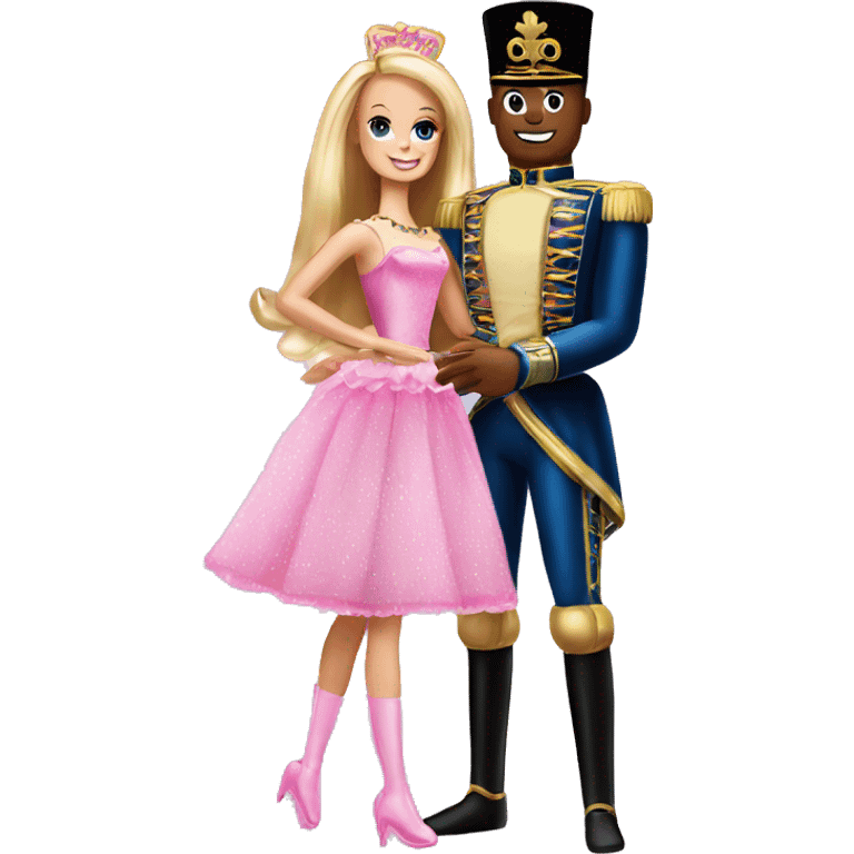 Nutcracker and Barbie emoji