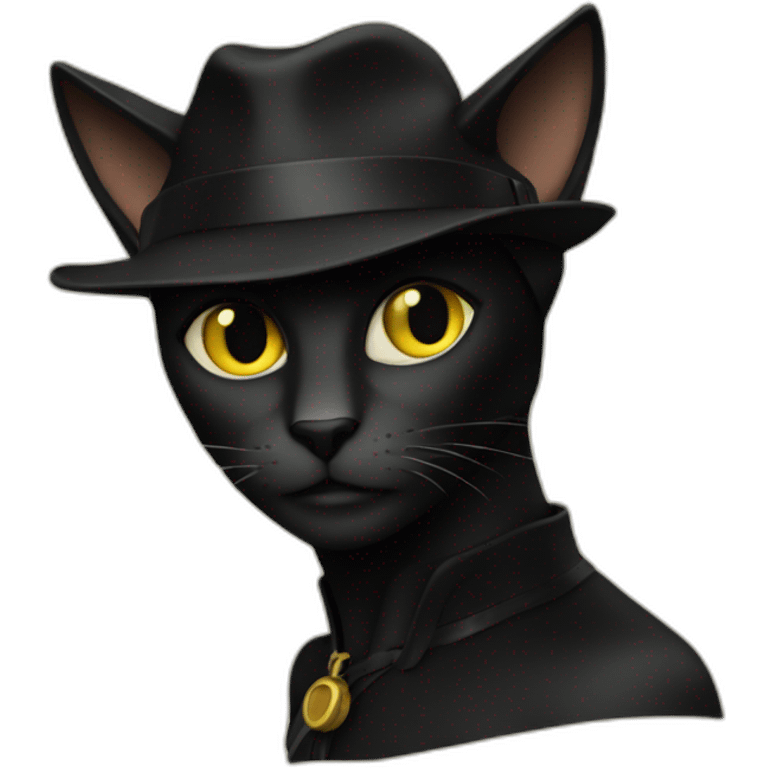 Chat noir emoji