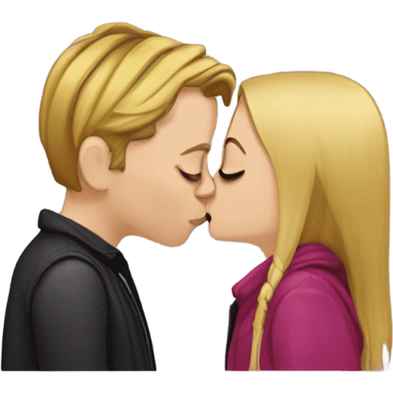 macaulay culkin kissing girl emoji