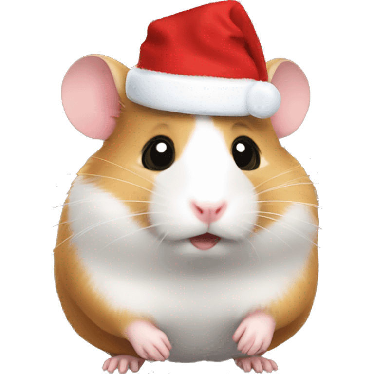 Christmas hamster emoji