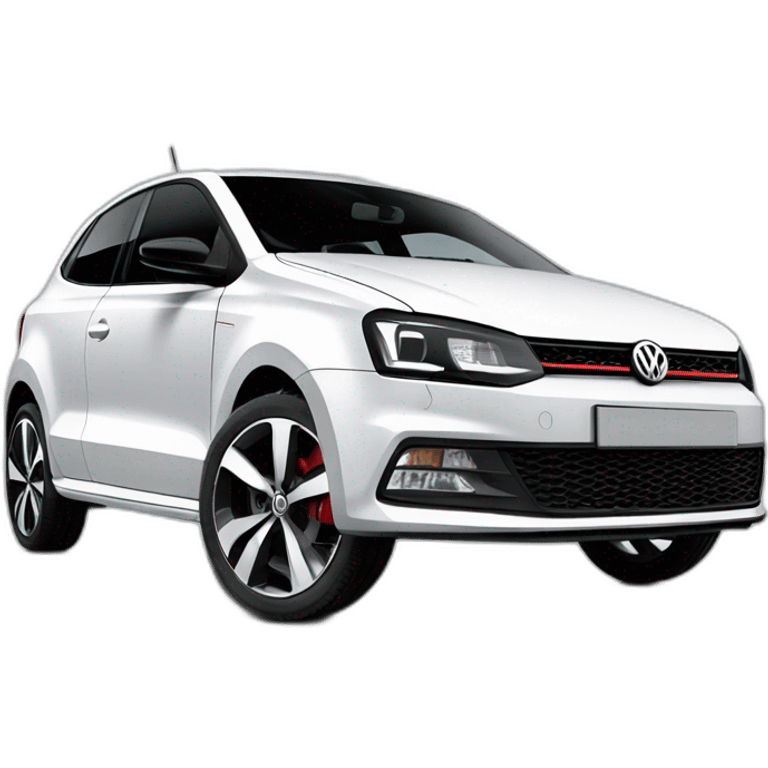 volkswagen polo aw 2019 gti white emoji