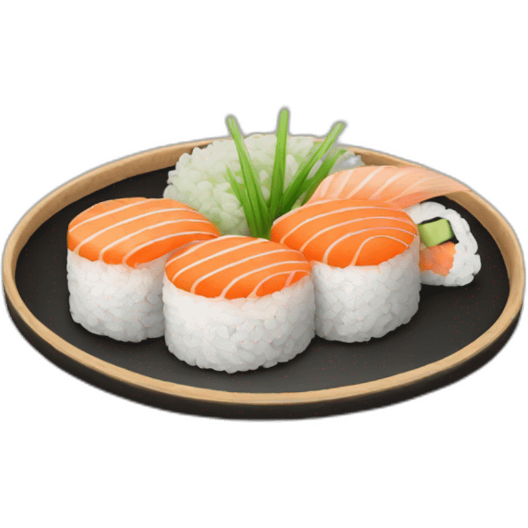 Sushi plate emoji