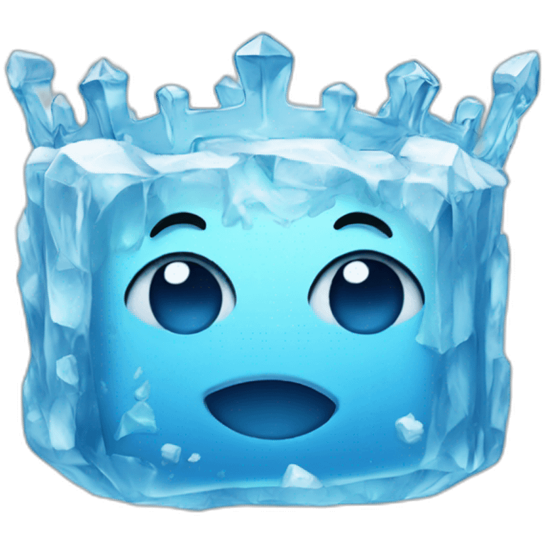 Ice with a crown  emoji