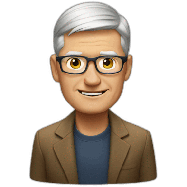 Tim Cook in love emoji