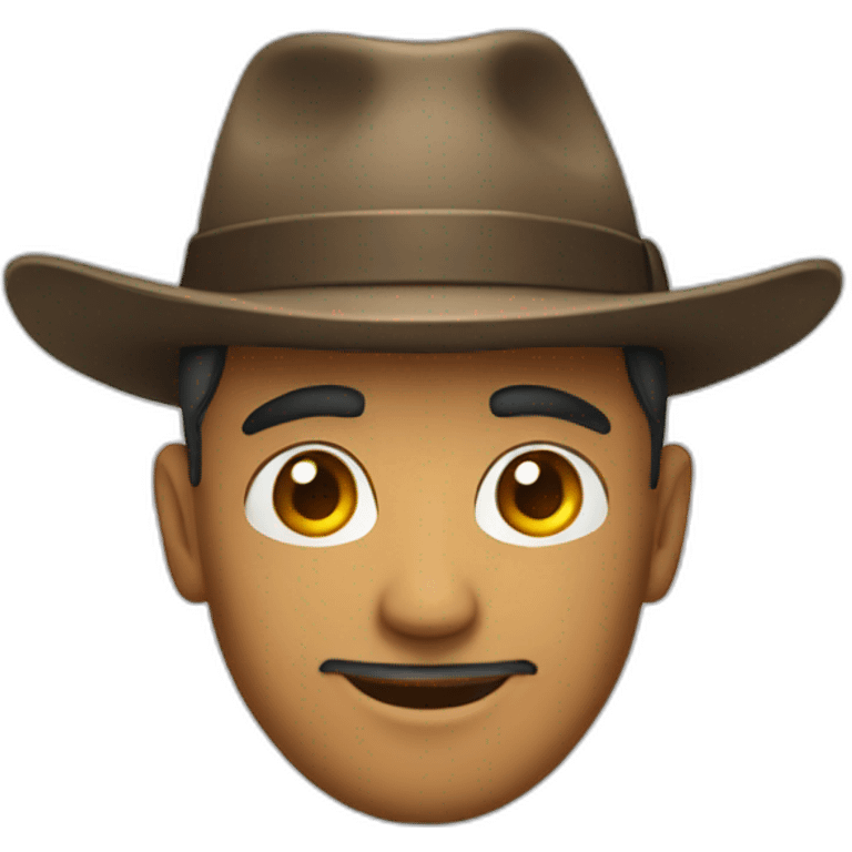 A man wearing a hat emoji