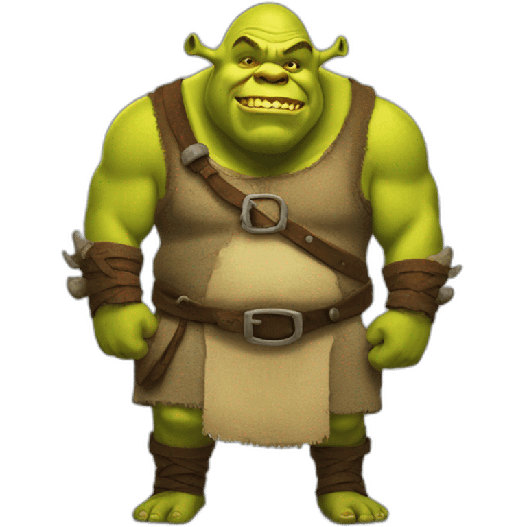 Ogre Shrek with Donkey emoji