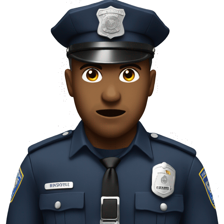 FAISH POLICE OFFICER SCARED emoji