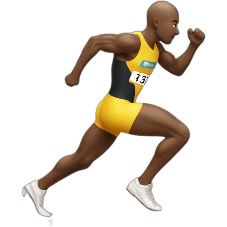 starting position of sprint on track emoji