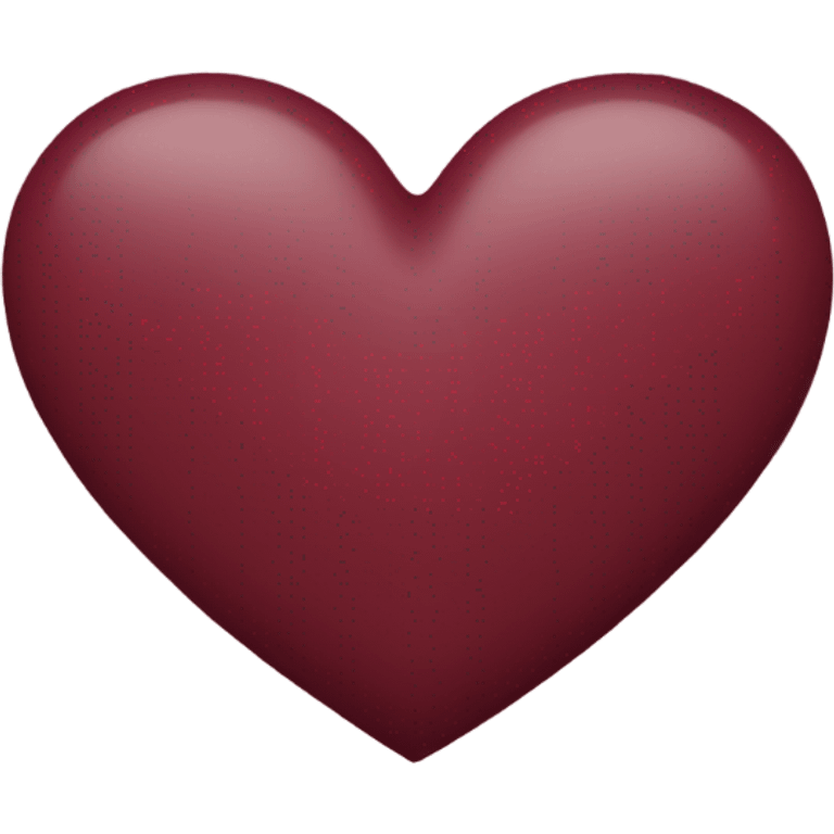 A burgundy heart ￼ emoji