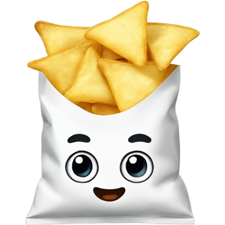 salt and vinegar chips in a bag emoji