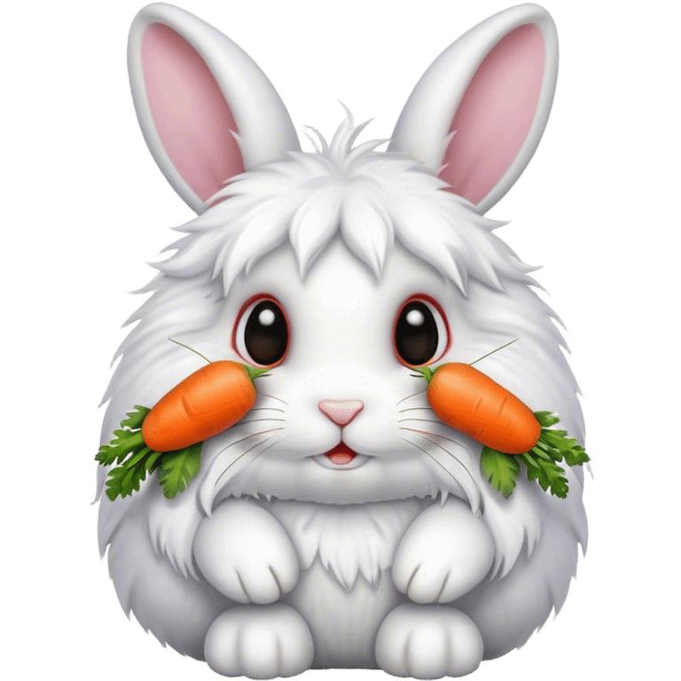 a bunny with carrots emoji