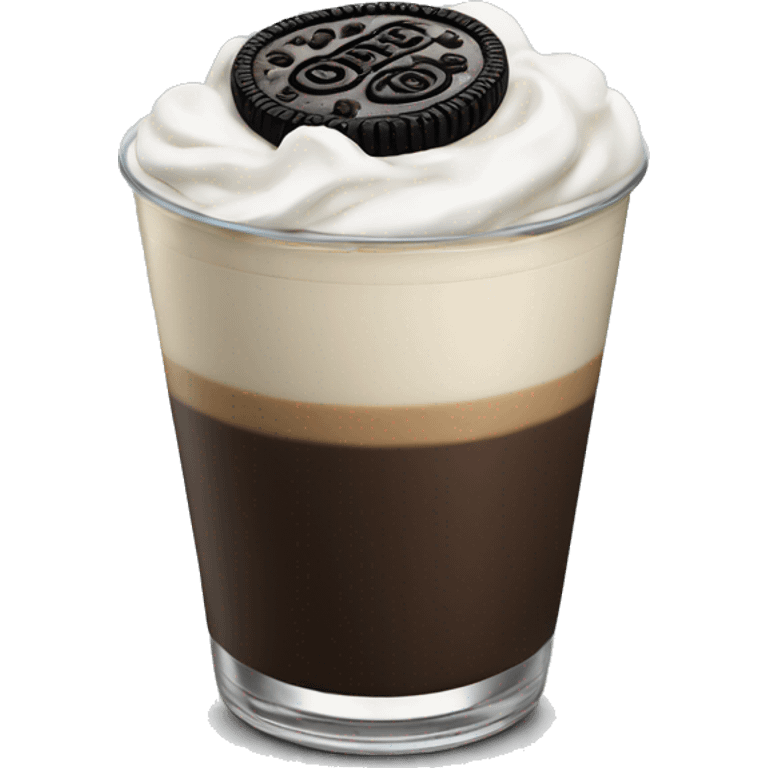 Oreo latte emoji