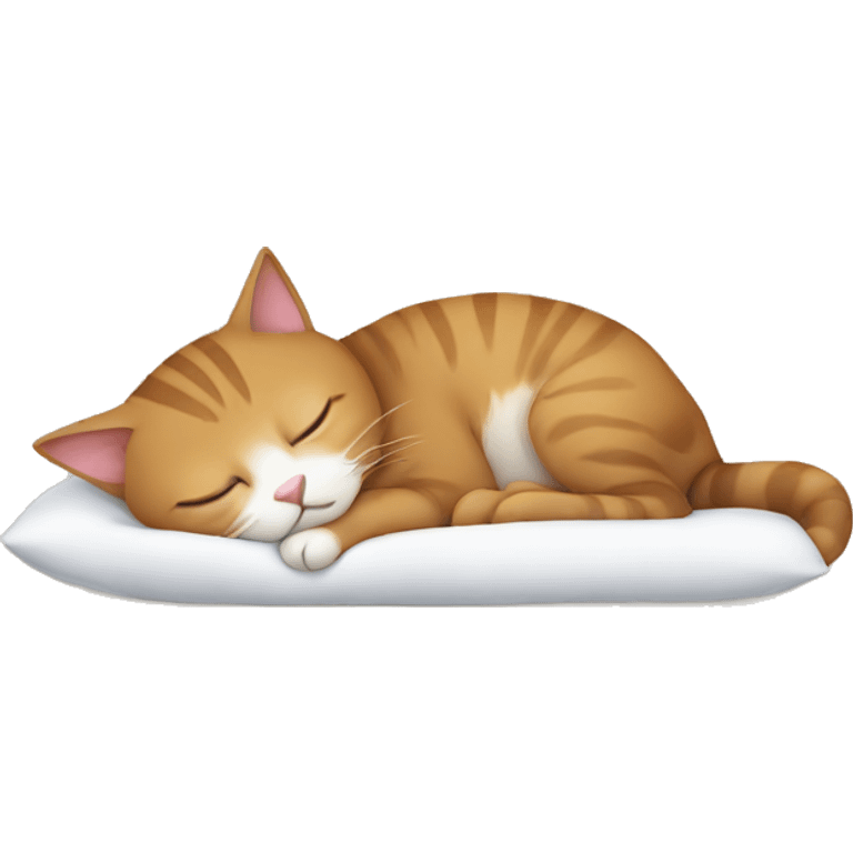 cute cat sleeping emoji