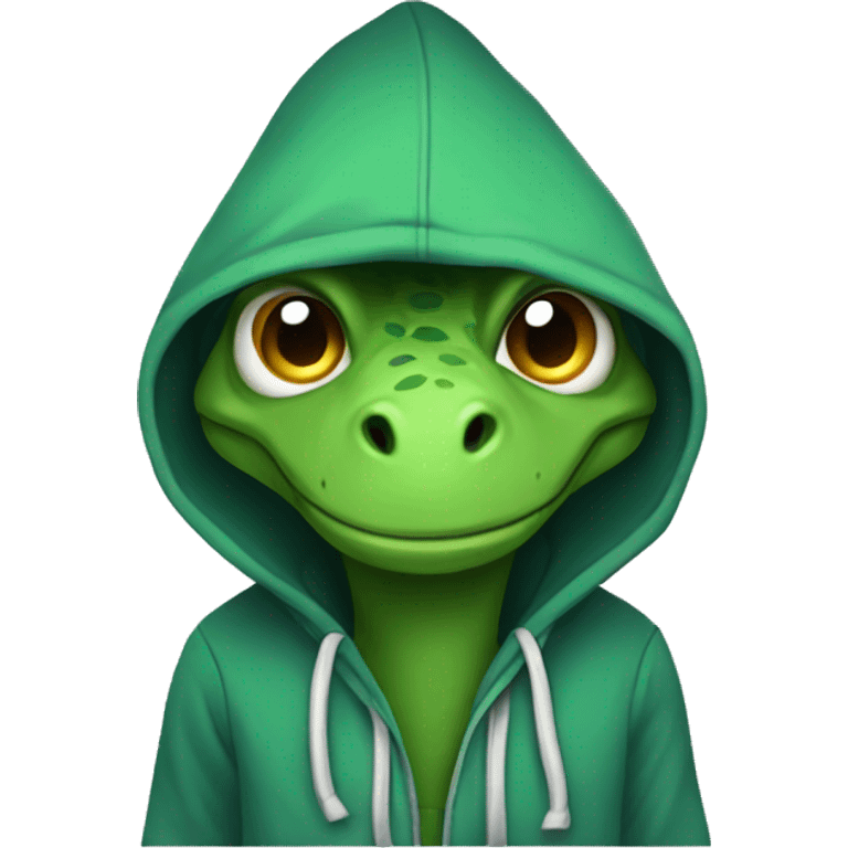 dinosaur in a hoodie emoji