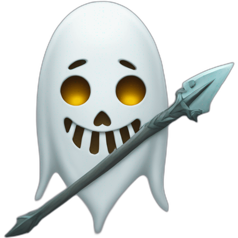 Gost with trident emoji