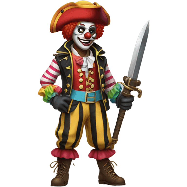 Pirate clown emoji