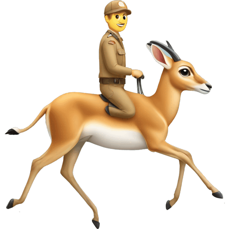 Gazelle with driver emoji