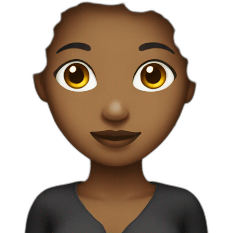 Afro mujer emoji