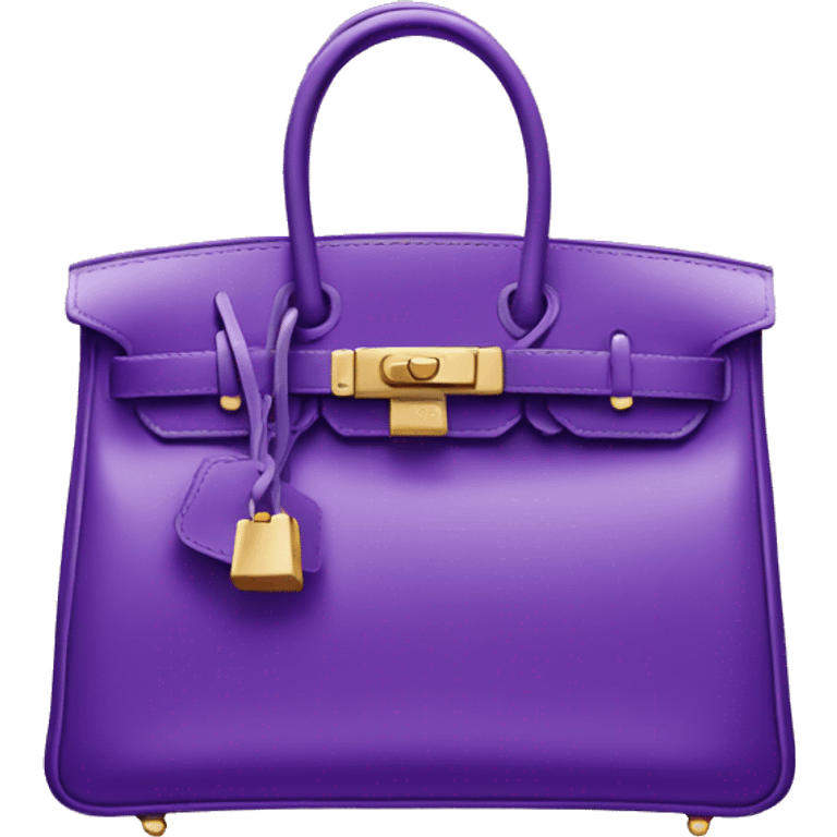 Birkin bag purple emoji