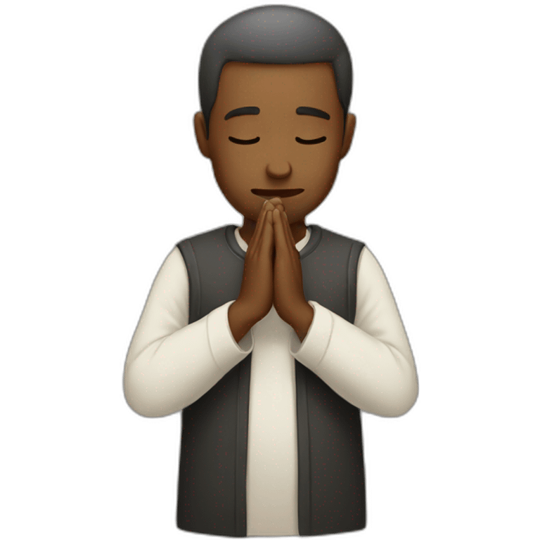 Man praying  emoji