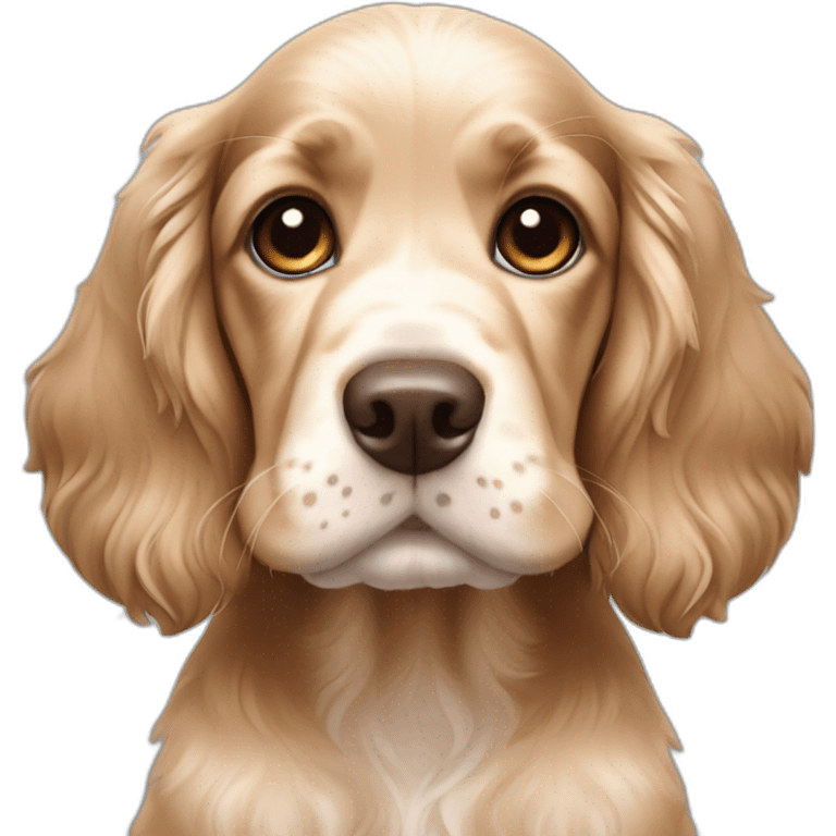 english cocker spaniel puppy emoji