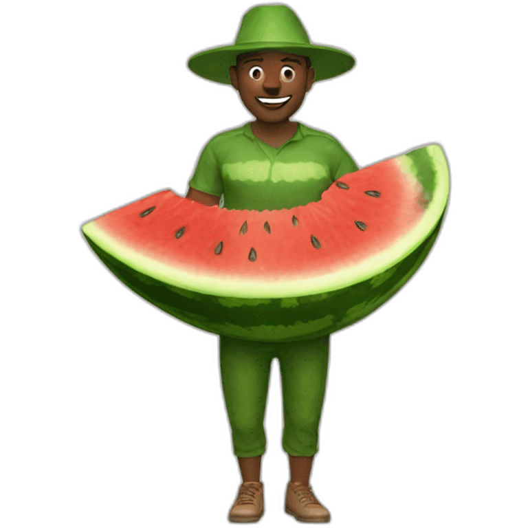 Watermelon-man emoji