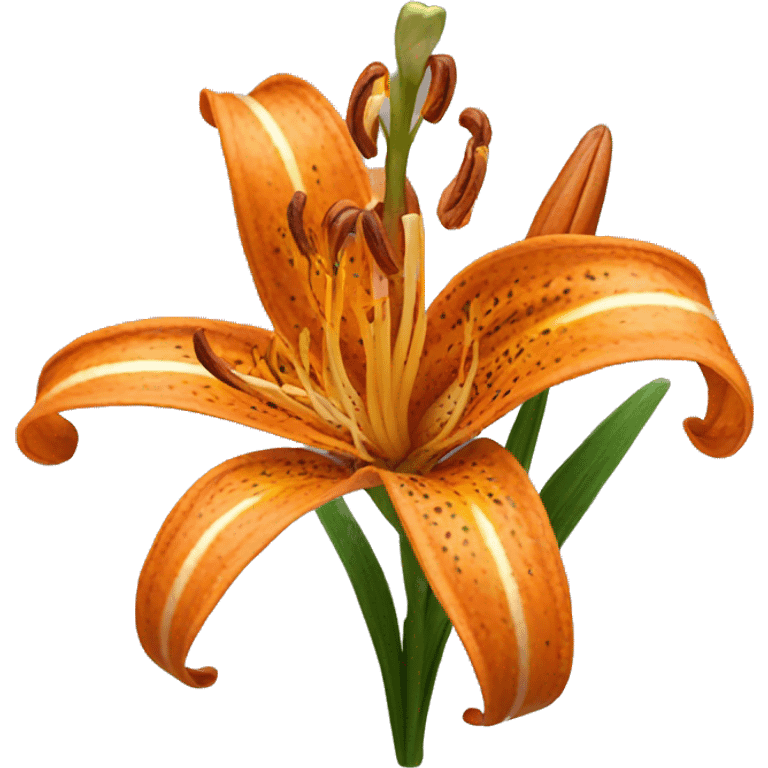 tiger lily flowers emoji