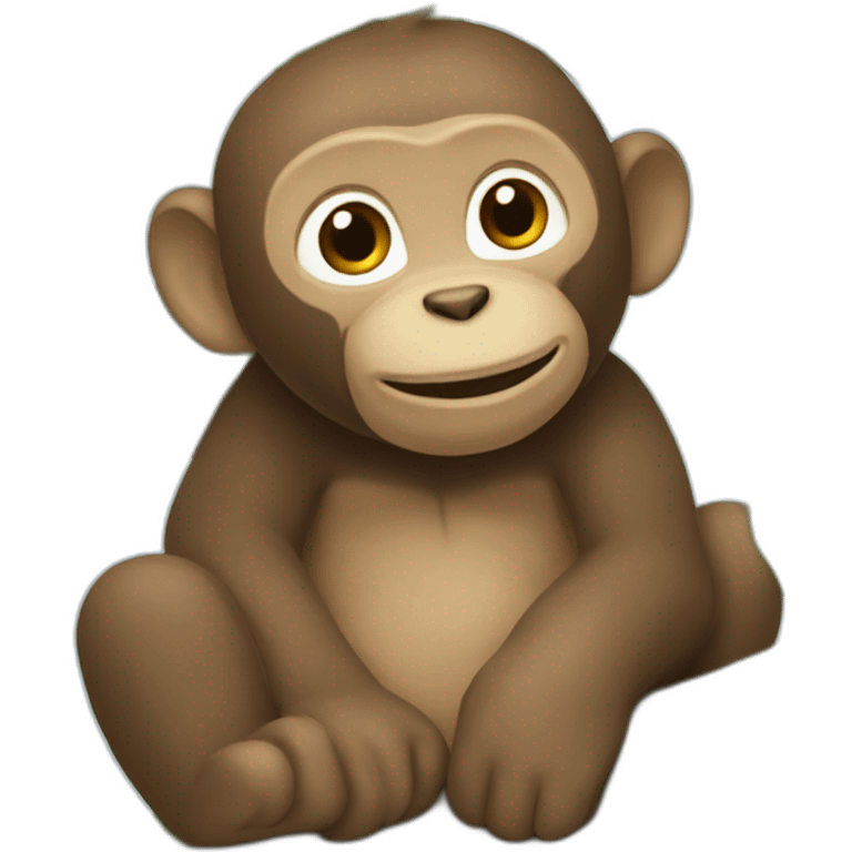 Un singe dans les arbres emoji