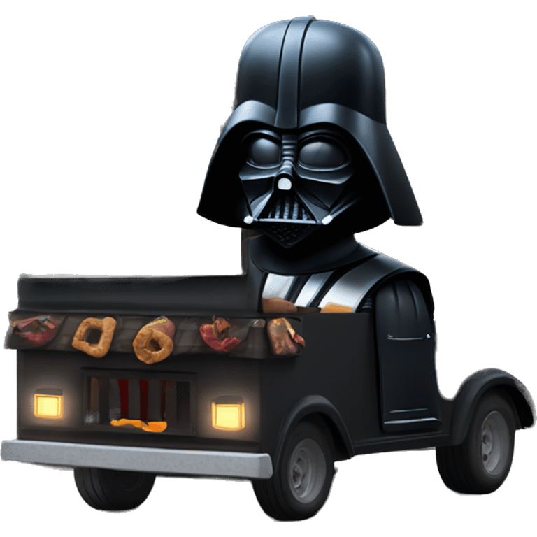 Realistic Darth Vader’s haunted dream house built on food truck  emoji