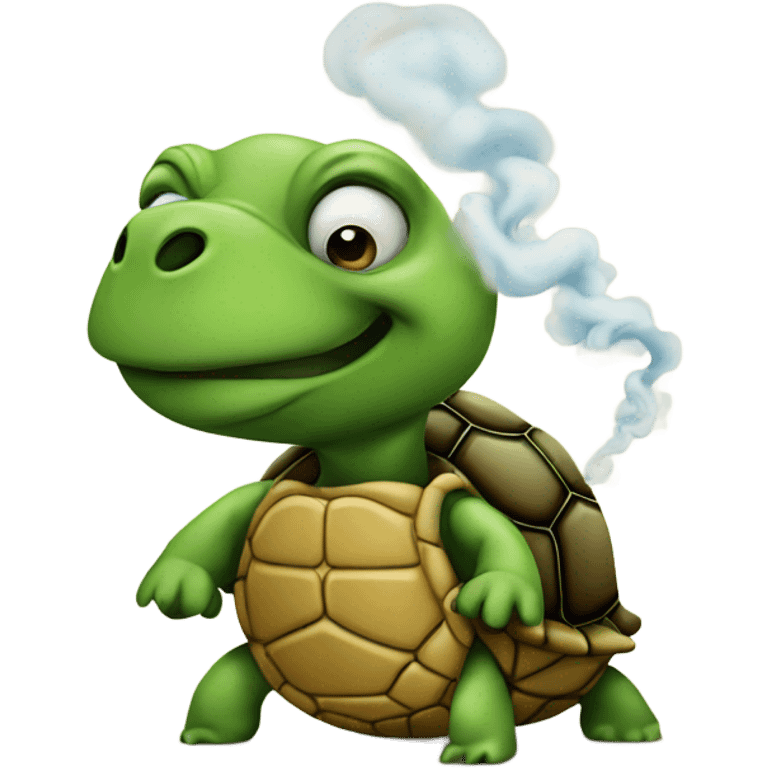 turtle smoking emoji